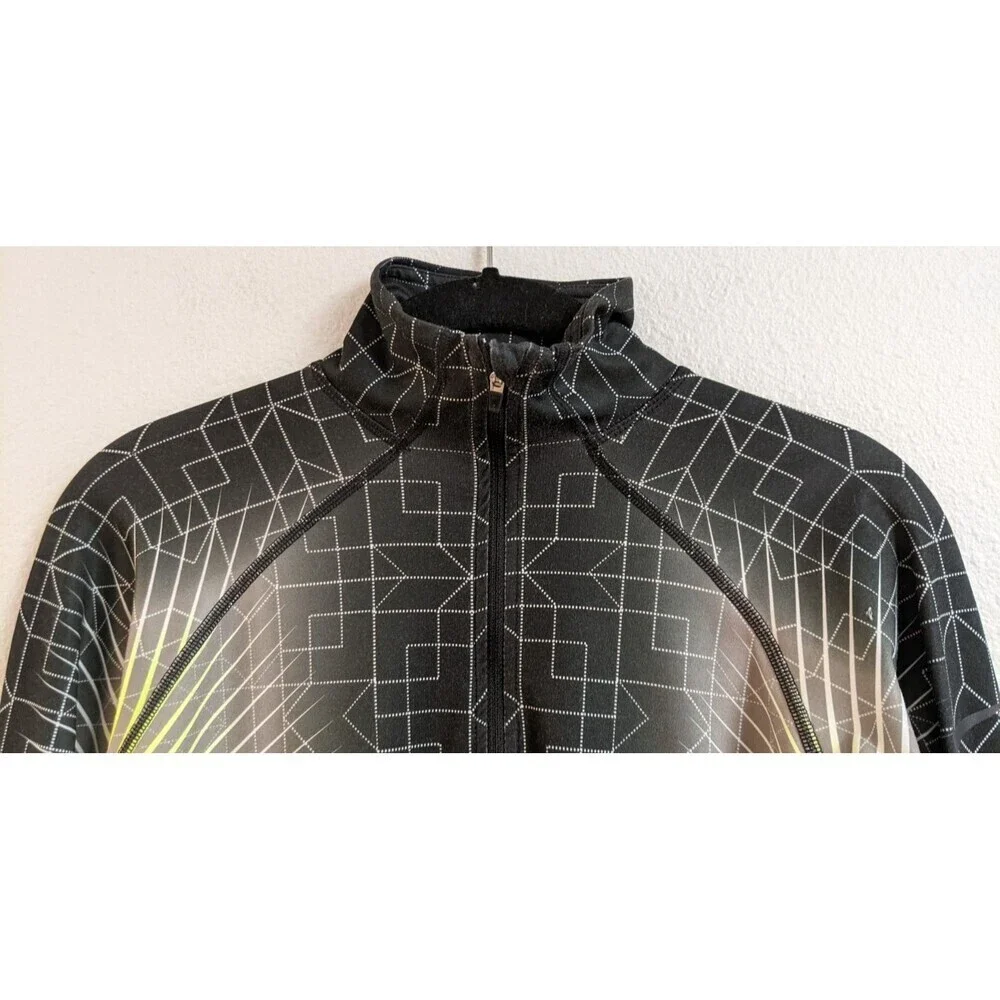 Women's Nike Pro Dri-Fit Long Sleeve 1/2 Zip Athletic Running Workout Top Medium